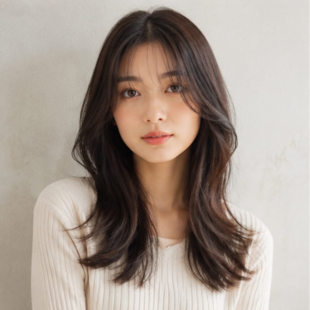 ロングヘアの女性