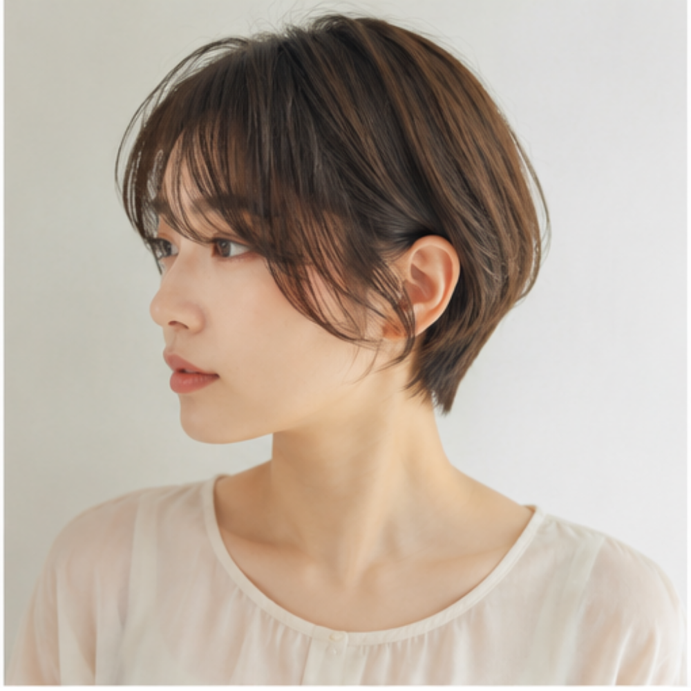 ショートヘアの女性